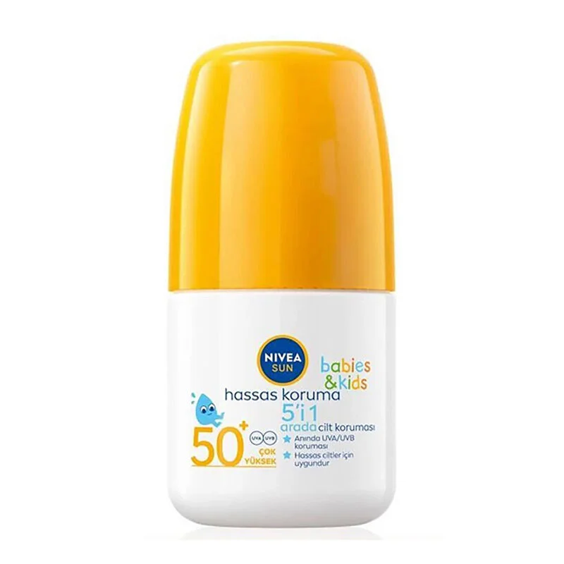 Nivea Sun Kids Spf50+ Sensitive Protection Sunscreen Roll-on 50 ml