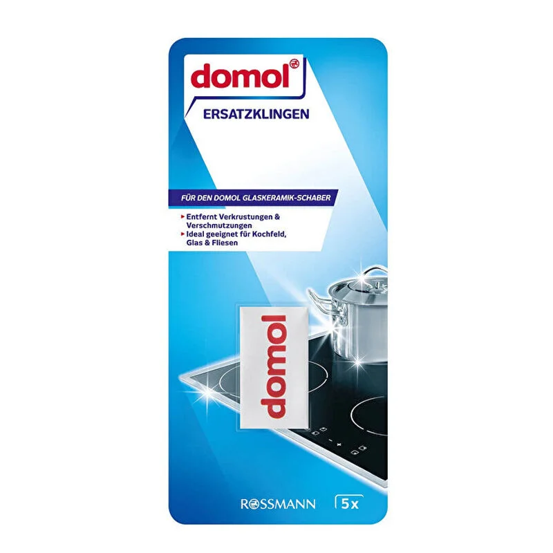 Domol Glass, Ceramic and Tile Cleaning Trowel Blade Spare Head 5 pcs