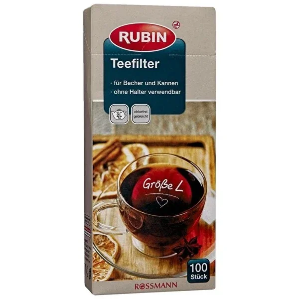Rubin Tea Filter Large 100 pcs