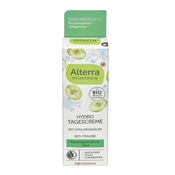 Alterra Day Care Cream Water Based Grape & White Tea Content 50 ml