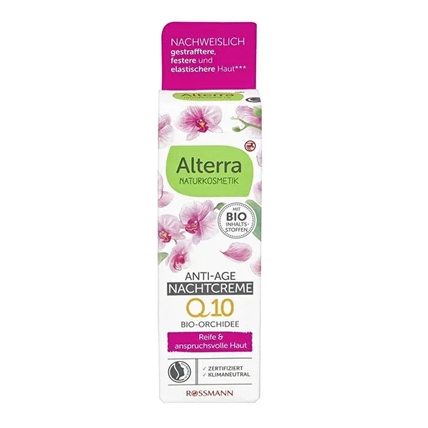 Alterra Anti-Aging Night Cream with Organic Argan Oil and Orchid Extract 50 ml
