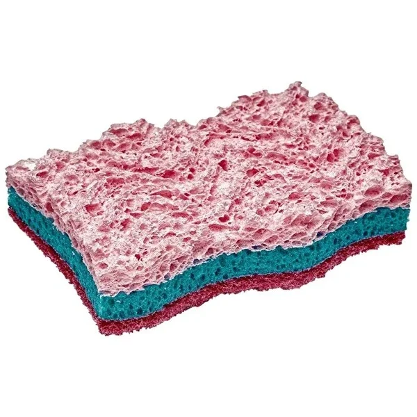 Flink & Sauber Scouring Pad, Red 2-Pack