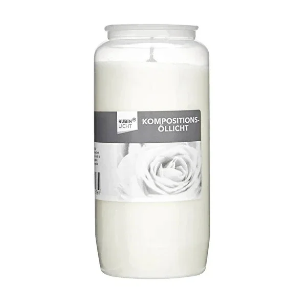 Rubin Licht White Candle No: 7 1 pcs