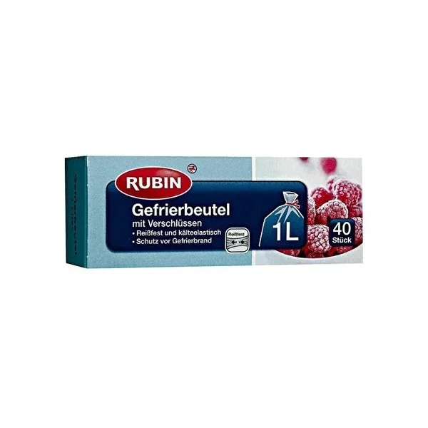 Rubin Refrigerator Bag - 1 liter 40 pack