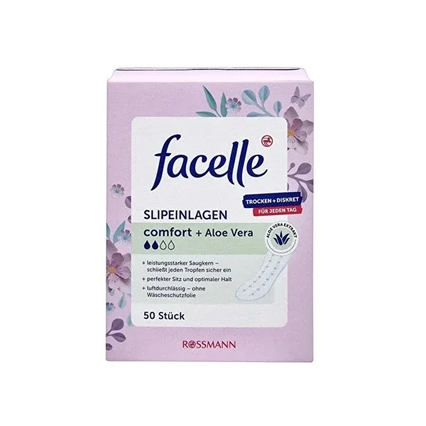Facelle Daily Pads Regular, Aloe Vera 50 pcs