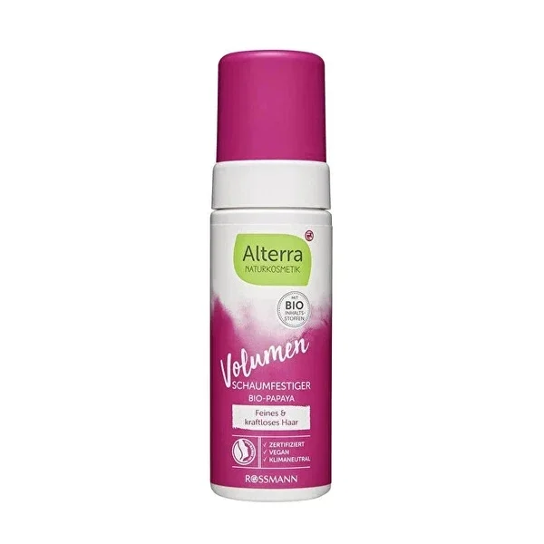 Alterra Hair Mousse Volume Provider with Organic Papaya & Bamboo Extract 150 ml