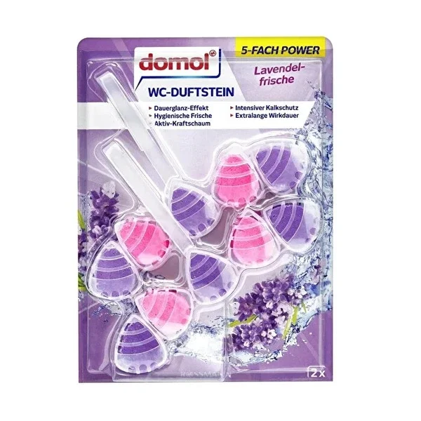 Domol WC Fragrance Toilet Block Lavender 2 x 55 gr