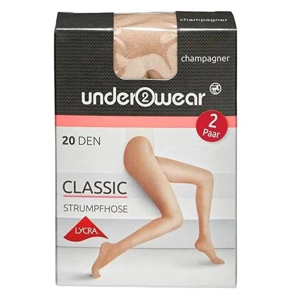 Underwear Lycra Tights Thin Stockings 20 den, Champagne 36/38 Size