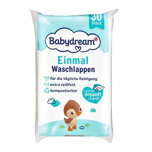 Babydream Baby Wash Cloth Disposable 30 pcs