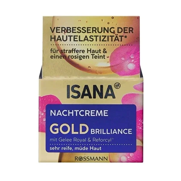 Isana Gold Brilliance Night Cream Intensive Care 50 ml