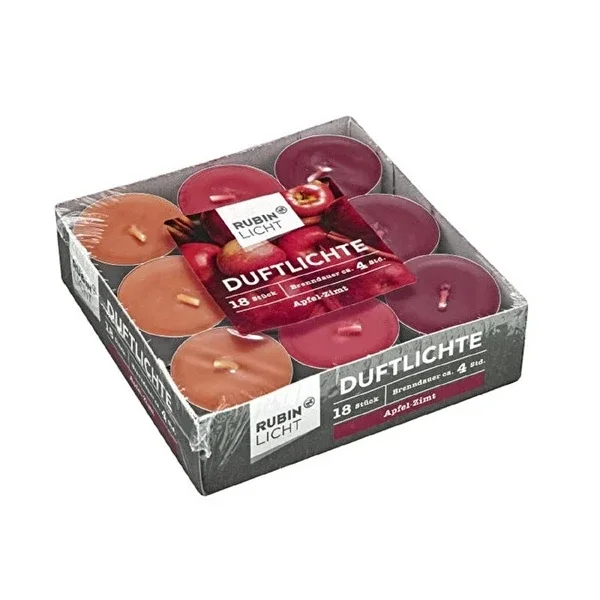 Rubin Licht Scented Candle Apple & Cinnamon 18 pcs