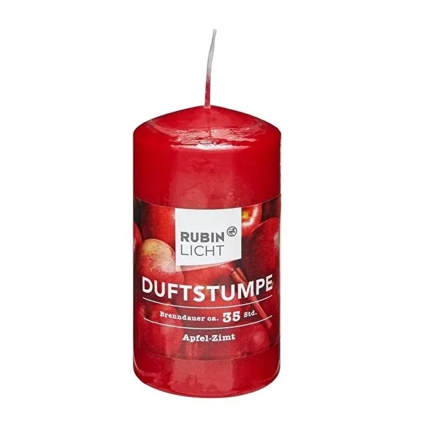 Rubin Licht Scented Cylinder Candle Apple&Cinnamon 1 pcs