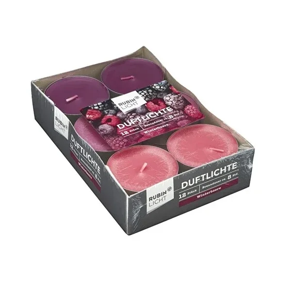 Rubin Licht Maxi Tealight Candles - Winter Fruits (12 Pack)