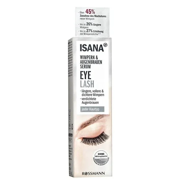 Isana Vegan Eyebrow & Eyelash Serum 6ml - Fuller, Longer Lashes