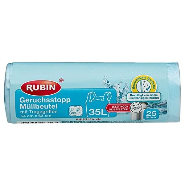 Rubin Garbage Bag Odor Trap - 35 Liter 54x63 cm 25 pcs
