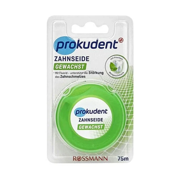 Prokudent Dental Floss Waxed Mint Flavored 75 meters