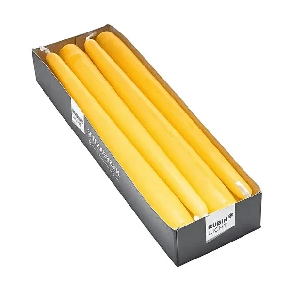 Rubin Licht 8-Pack Stick Candles - Safe, Long-Lasting Glow