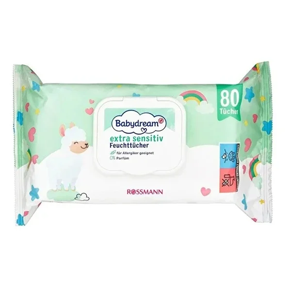 Babydream Wet Wipes Extra Sensitive 80 pcs