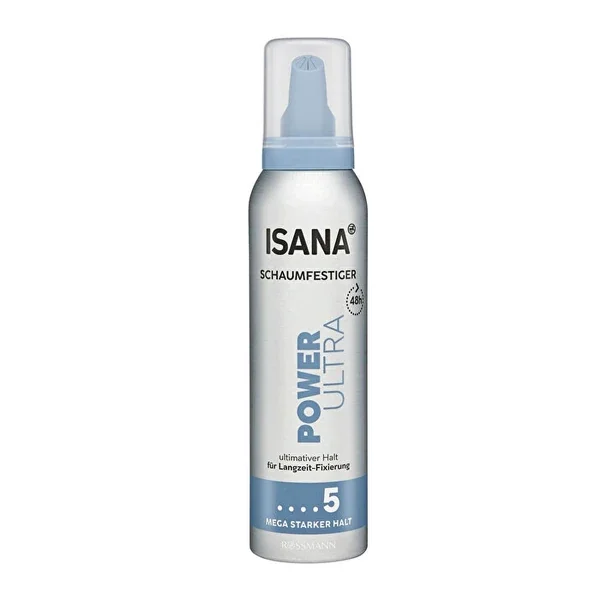 Isana Power Ultra Hair Mousse Effective Up To 48 Hours, Uv-filtered 150 ml
