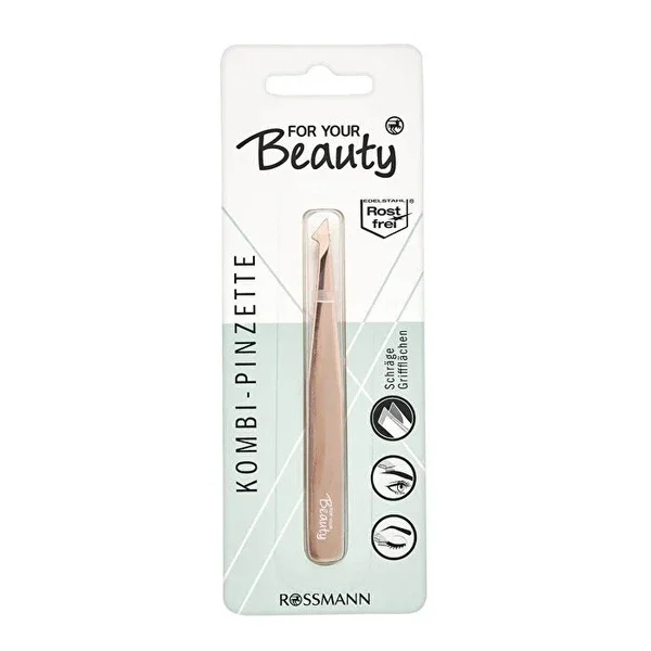 For Your Beauty Cut-Tip Tweezers Eyelash Attachment Feature 1 pcs