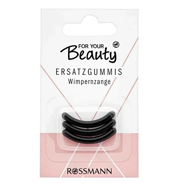 For Your Beauty Eyelash Curler Spare Rubber Black 3 pcs