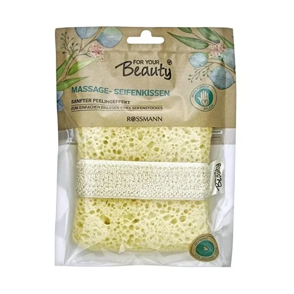 For Your Beauty Bath Sponge with Rubber 1 pcs