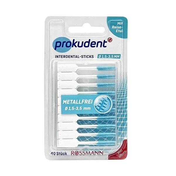 Prokudent Metal-Free Interdental Brushes 1.5 - 3.5 mm 40 pcs