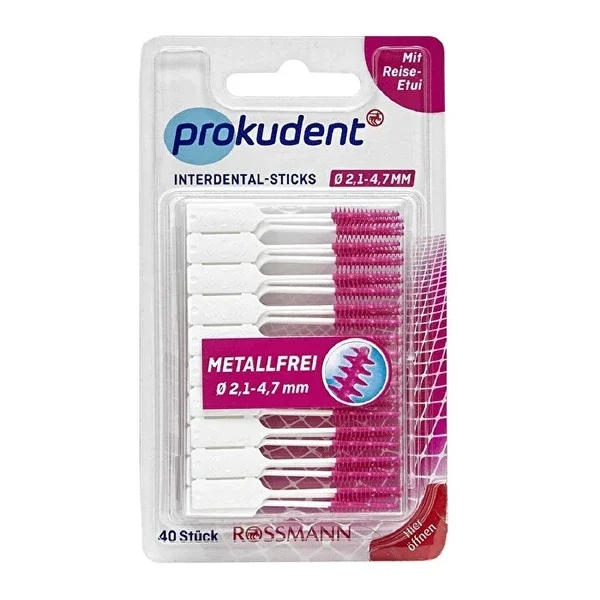 Prokudent Metal-Free Interdental Brushes 2.1 - 4.7 mm 40 pcs