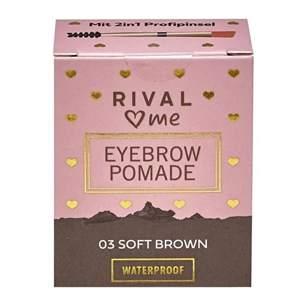 Rival Loves Me Eyebrow Pomade Waterproof No:03 Soft Brown 1 pcs