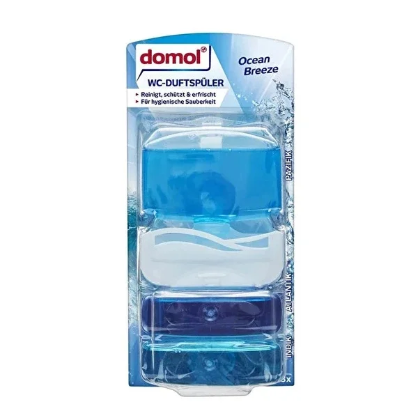 Domol Toilet Deodorizing Gel Ocean Breeze 3 x 55 ml