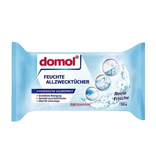 Domol Surface Cleaning Wipes Pure Cleaning 50 pcs