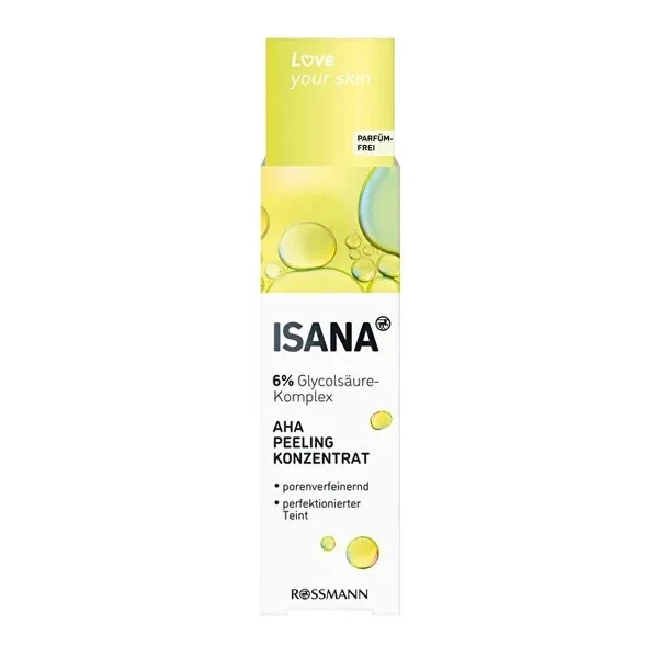 Isana Love Your Skin Serum Peeling AHA Glycolic Acid 30 ml