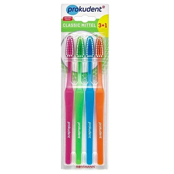 Prokudent Toothbrush Classic Medium 4-pcs set