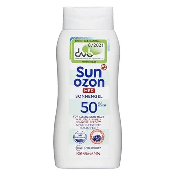 Sunozon Med Spf 50 sunscreen Gel 50 ml Travel Size