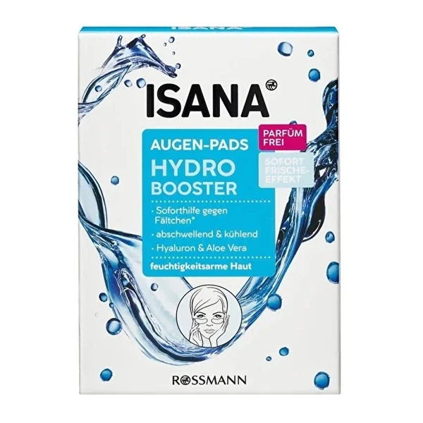 Isana Hydro Booster Eye Contour Care Pad, Intensive Moisture Effect 6x2