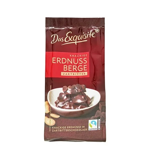 Das Exquisite Dark Chocolate-Covered Peanuts 125g Snack