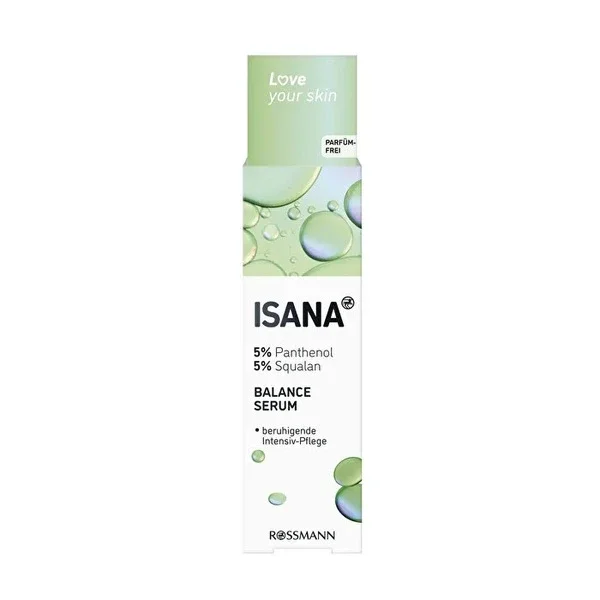 Isana Love Your Skin Serum Balance Panthenol Squalan 30 ml