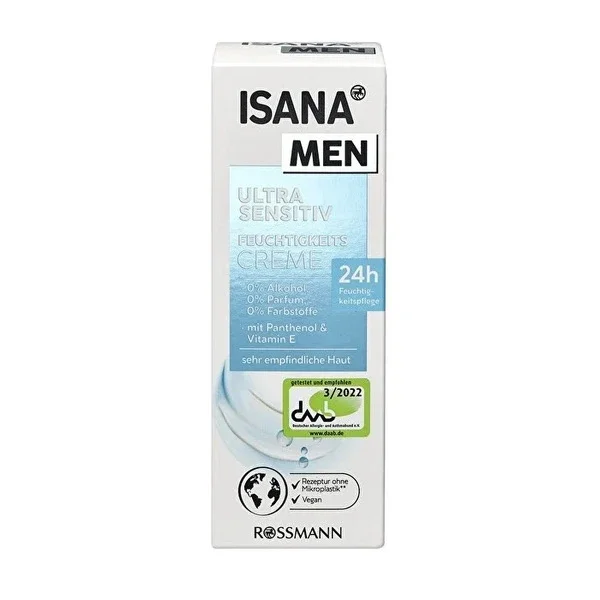 Isana Men Ultra Sensitive Moisturizing Cream 75 ml