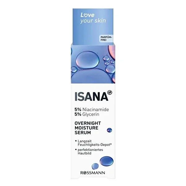 Isana Love Your Skin Serum Overnight 120h 30 ml