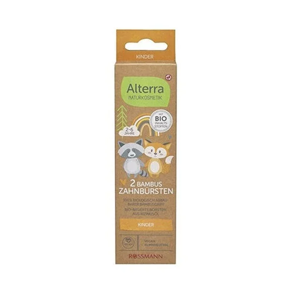 Alterra Bamboo Toothbrush Kids 2 pcs