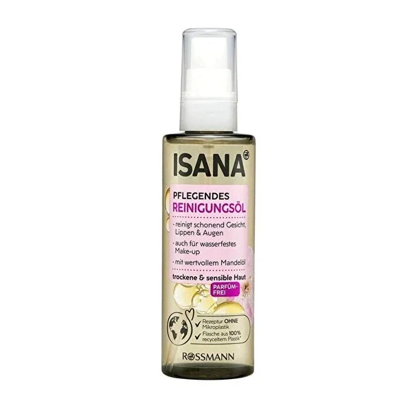Isana Facial Cleansing Oil Unscented For Dry and Sensitive Skin 100 ml
