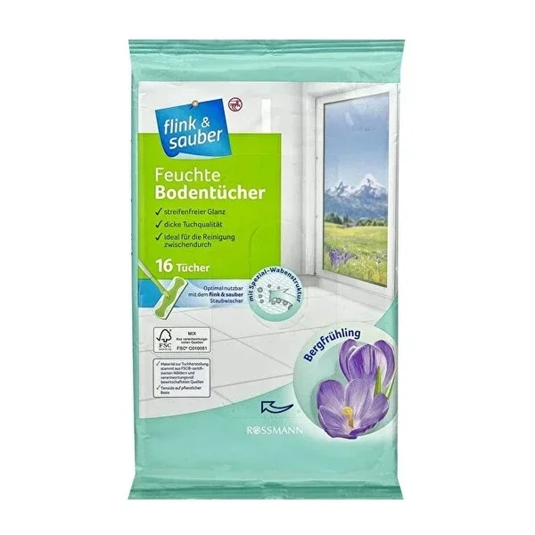 Flink & Sauber Wet Area Cloth Mountain Breeze 16 pcs