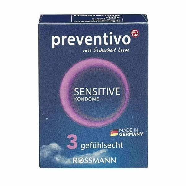 Preventivo Vegane Latex Kondome 3er-Pack
