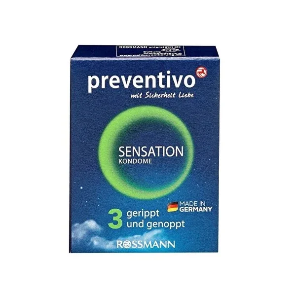 Preventivo Reisegröße Sensation Kondome 3er-Pack