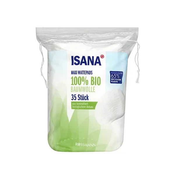 Isana Cotton Disc Maxi, Organic 35 pcs
