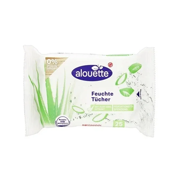 Alouette Wet Wipes Aloe Vera 25 pack