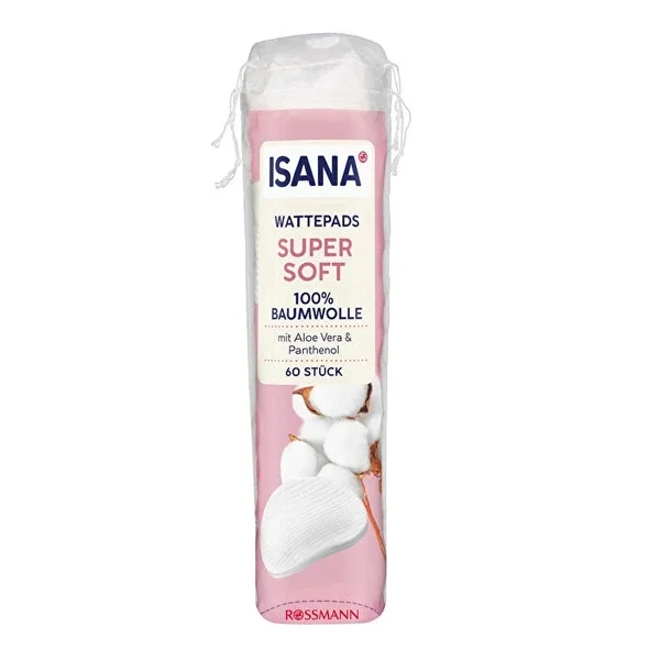 Isana Disc Cotton Aloe Vera And Provitamin B5 super Soft 60 pcs