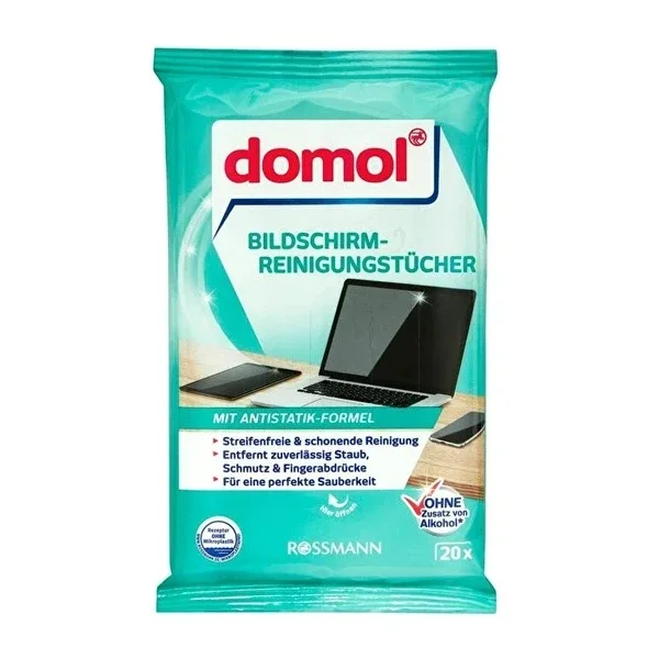 Domol Screen Cleaning Cloths 15x20 cm 20 pcs