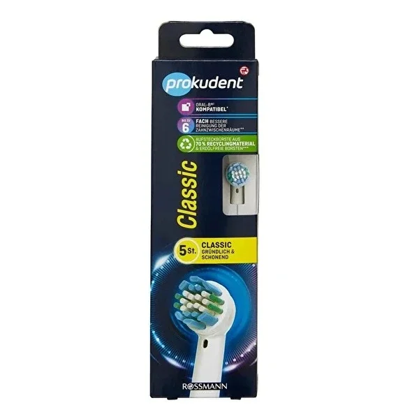 Prokudent Toothbrush Rechargeable Spare Head 5 pcs