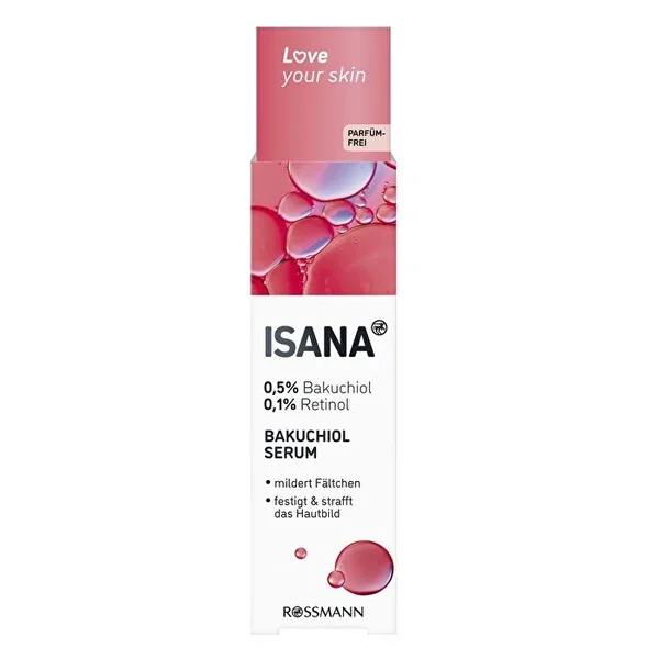 Сыворотка для кожи Isana Love Your Skin с бакучиолом и ретинолом 30 мл